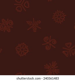 seamless background with Traditional Ukrainian Easter egg ornaments