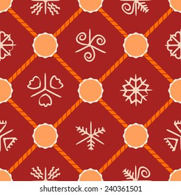 seamless background with Traditional Ukrainian Easter egg ornaments