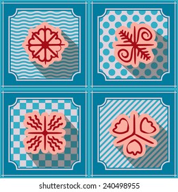seamless background with Traditional Ukrainian Easter egg ornaments
