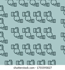 Fondo transparente con dinero de transacción, patrón vectorial
