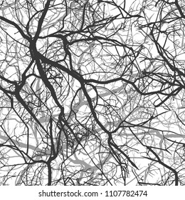 Seamless background of a tree branch. Vector