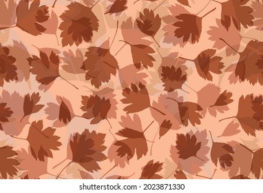 Nahtloser Hintergrund mit Baumblättern. Modernes Design für Papier, Deckel, Stoff, Inneneinrichtung und andere Benutzer.