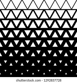 Seamless background with triangle black and white color 