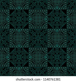 Seamless background.  Tribal colorful vector background for wallpaper or cloth design. Abstract geometrical ethnic ornament with northern motifs. Vector texture.