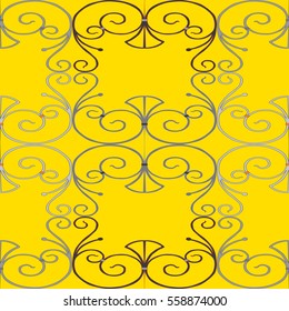 Seamless background with twisted metal bars