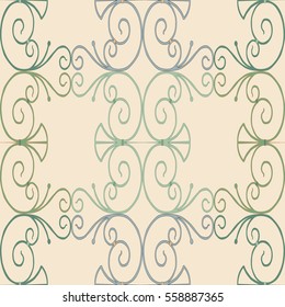 Seamless background with twisted metal bars