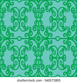 Seamless background with twisted metal bars