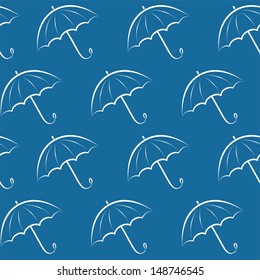 Seamless background with umbrellas
