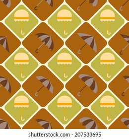 seamless background with umbrellas