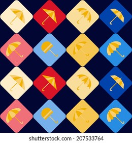 seamless background with umbrellas