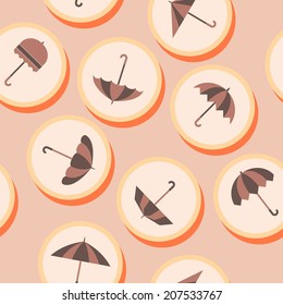 seamless background with umbrellas
