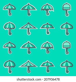 seamless background with umbrellas