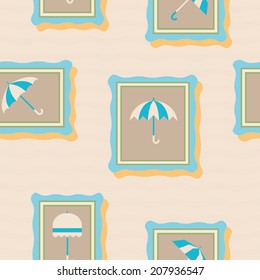 seamless background with umbrellas