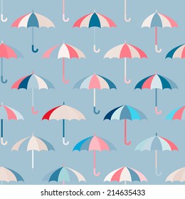 seamless background with umbrellas for your design