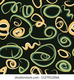 seamless background of uneven curls