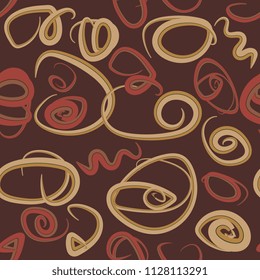 seamless background of uneven curls
