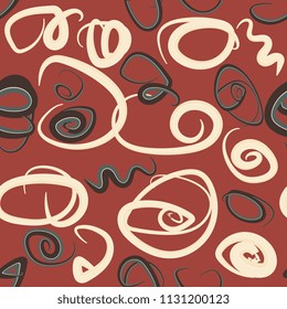 seamless background of uneven curls