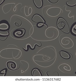 seamless background of uneven curls