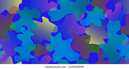 Seamless background. Uneven shapes. Camouflage texture. Abstract background. Gradient flowing colors. Vector graphics. Background of formless figures