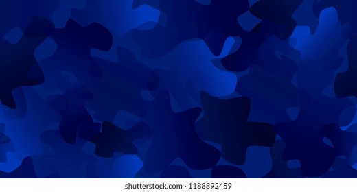 Seamless background. Uneven shapes. Camouflage texture. Abstract background. Gradient flowing colors. Vector graphics. Background of formless figures