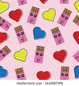 seamless background valentine hd eps file