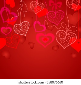 Seamless background for Valentines day