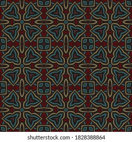 Seamless background .Vector illustration. Use this pattern in the design of carpet, shawl, pillow, textile.
