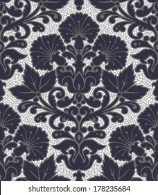 Seamless background from a vector ornament, Fashionable modern wallpaper or textile