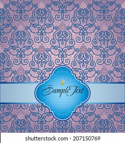 Seamless background from a vector ornament, Fashionable modern wallpaper or textile