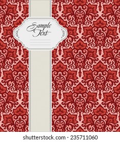 Seamless background from a vector ornament, Fashionable modern wallpaper or textile