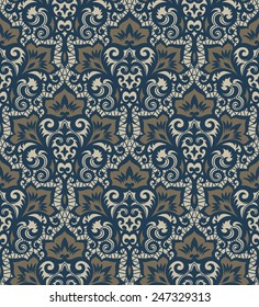 Seamless background from a vector ornament, Fashionable modern wallpaper or textile