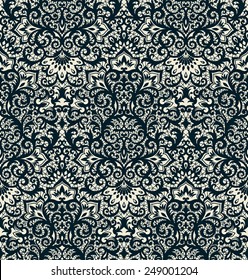 Seamless background from a vector ornament, Fashionable modern wallpaper or textile