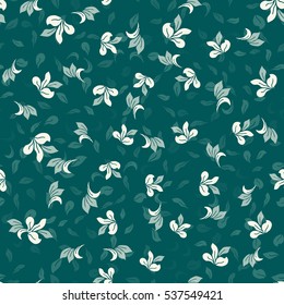 Seamless background, vector pattern for cushion, pillow, bandanna, kerchief, shawl fabric print. Texture for clothes and bedclothes. Hand drawn floral pattern made of simple doodles. Cartoon flowers