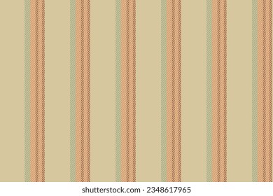Seamless background vertical of stripe lines vector with a pattern fabric texture textile in light and orange colors.