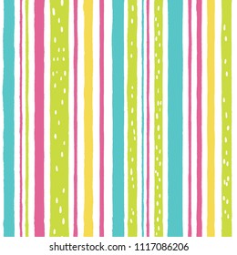 Seamless background with vertical stripes in bright colors. Summer style.