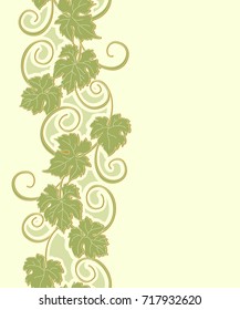 Seamless background with vines. Vector seamless pattern background with vines in vintage style. Can be used for labels, invitations, greetings, posters, leaflets.