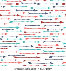 Seamless background with vintage arrows