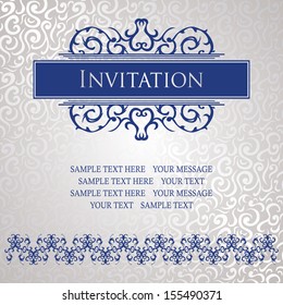 Seamless background with a vintage decoration            