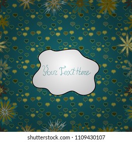 Seamless background. Vintage retro style. Vector illustration. For print on fabric, textiles, wallpaper. Seamless pattern with colorful paisley, blue, white and green flowers and decorative elements.