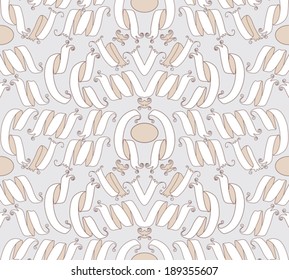 Seamless background with vintage ribbons.