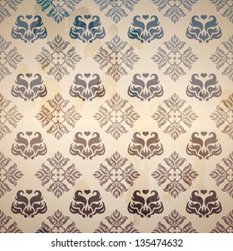 Seamless background in vintage style, vector illustration