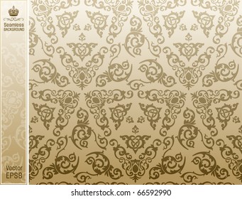 seamless background vintage vector floral Pattern decor