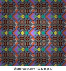 A seamless background. Violet, gray and blue texture. Graphic vector pattern. Wallpaper in the geometrical style. Abstract ornament.