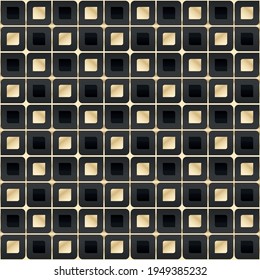 seamless background, wallpaper - chess board in gold edition 