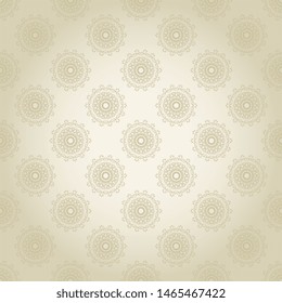 Seamless background with wallpaper floral pattern. Floral ornament on background