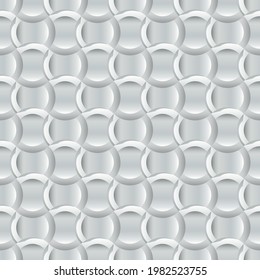seamless background, wallpaper of gray, white circles