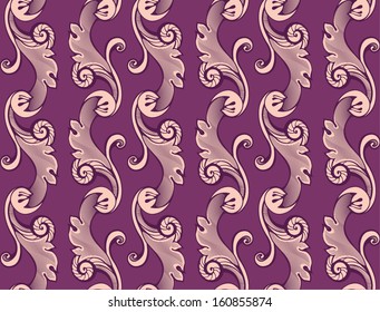 Seamless background. Wallpaper in the style of Baroque.