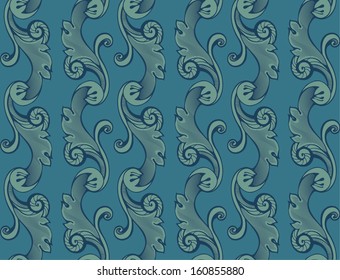 Seamless background. Wallpaper in the style of Baroque.