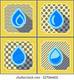 seamless background with water drops for your design