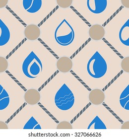 seamless background with water drops for your design
